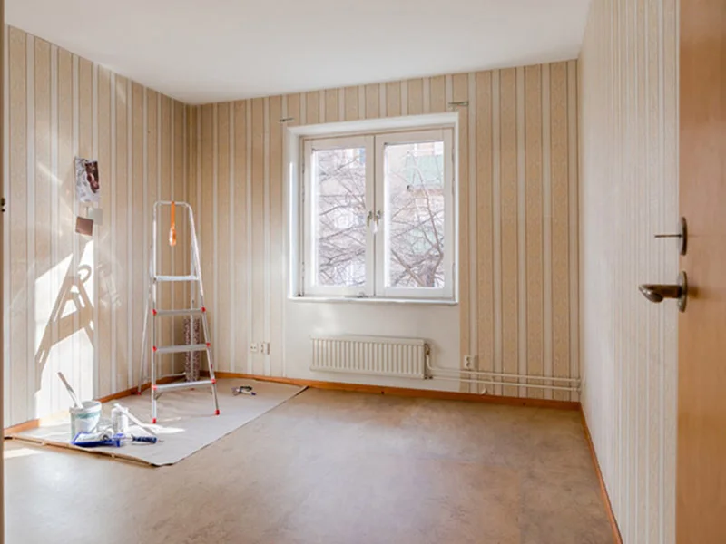 Tapetsering i radhus Kungsangen Upplands Bro